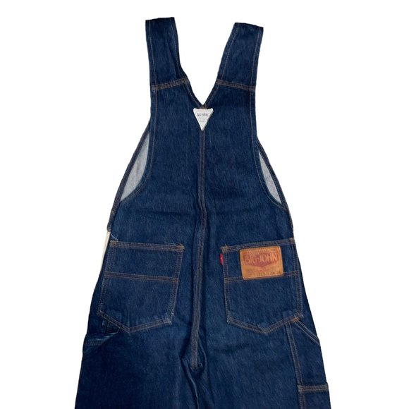 Big John Mens Denim Overalls 28 30 Dark Wash Thick Denim High Quality Workwear - Picture 6 of 10